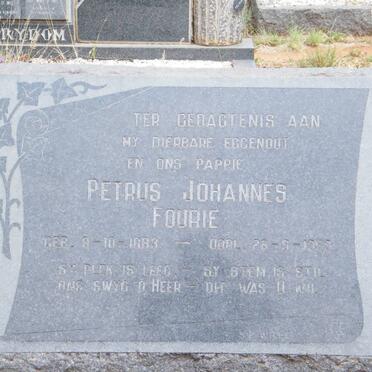 FOURIE Petrus Johannes 1883-195?