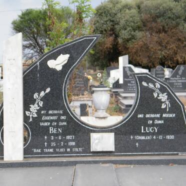 FOURIE Ben 1927-1991 &amp; Lucy GROBLER 1930-