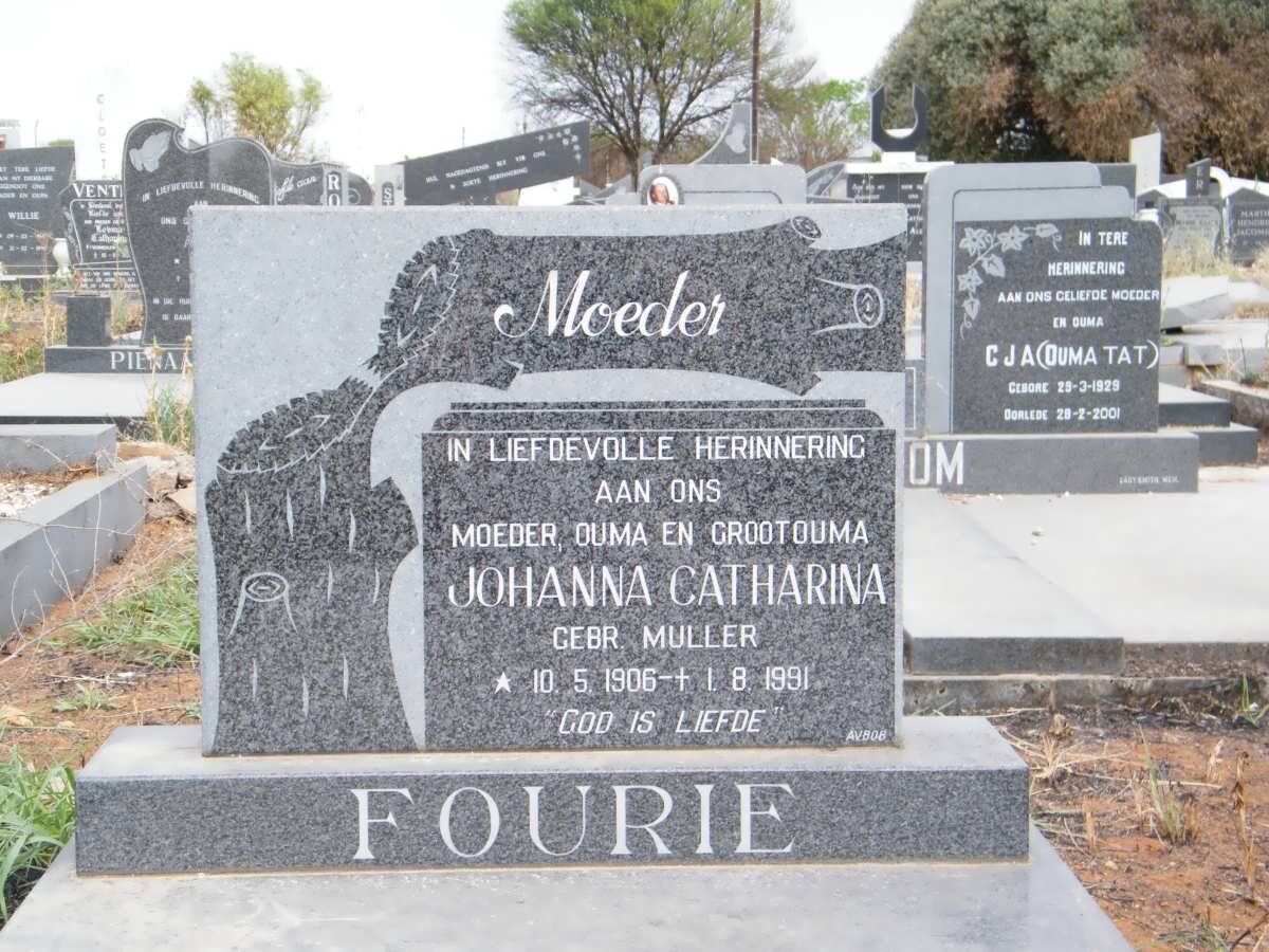 FOURIE Johanna Catharina nee MULLER 1906-1991