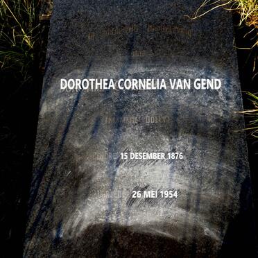 GEND Dorothea Cornelia, van 1876-1954