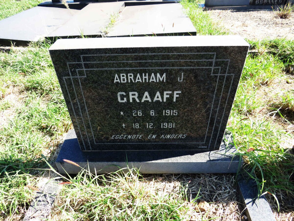 GRAAFF Abraham J. 1915-1981