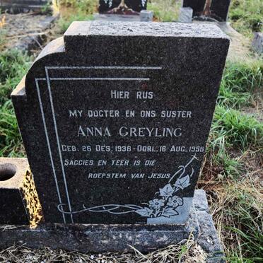 GREYLING Anna 1936-1956