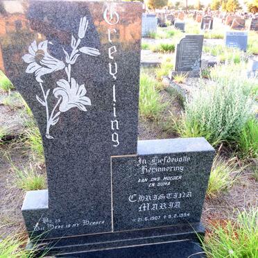 GREYLING Christina Maria 1907-1994