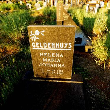 GELDENHUYS Helena Maria Johanna 1931-2005