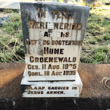GROENEWALD Hume 1935-1935
