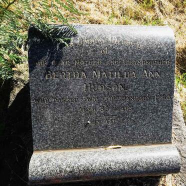 HUDSON Bertha Matilda Ann -1980