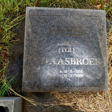 HAASBROEK C.M.S. 1906-1999