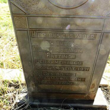 HATTINGH Willem Adriaan 1866-1931