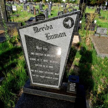 HUMAN Meriba nee BESTER 1942-1980