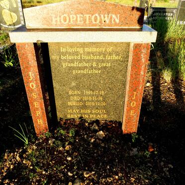 HOPETOWN Joseph Joe 1945-2010