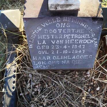 HEERDEN Hester Petronella, van 1947-1947