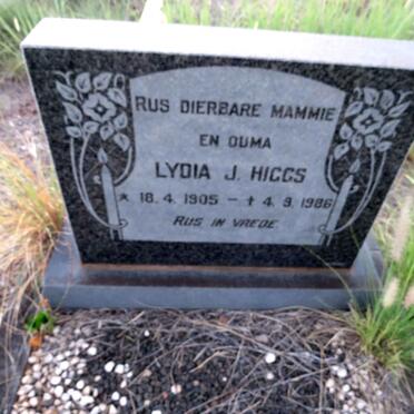 HIGGS Lydia J. 1905-1986