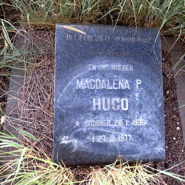HUGO Magdalena P. nee BRONNER 1936-1977