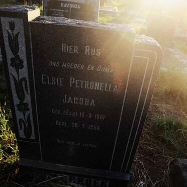 HAASBROEK Elsie Petronella Jacoba nee ELS 1881-1956