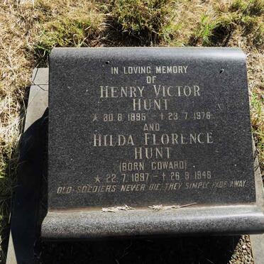 HUNT Henry Victor 1895-1976 & Hilda Florence COWARD 1897-1946