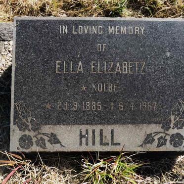 HILL Ella Elizabeth nee KOLBE 1885-1967