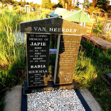 HEERDEN Japie, van 1926-2005 & Rabia Hermia 1940-2021