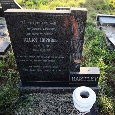 HARTLEY Allan Hopkins 1894-1962