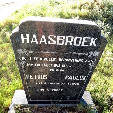 HAASBROEK Petrus Paulus 1894-1973