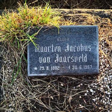 JAARSVELD Maarten Jacobus, van 1882-1967