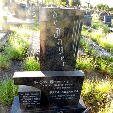 JAGER Sara Susanna, de nee THERON 1912-1966