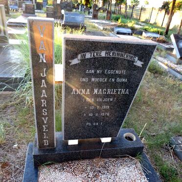 JAARSVELD Anna Magrietha, van nee VILJOEN 1919-1976