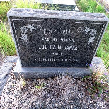 JANKE Louisa M. nee WOEST 1938-1985