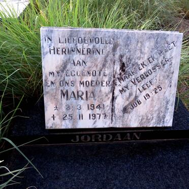 JORDAAN Maria 1941-1977