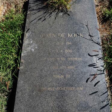 KOCK John, de 1914-1990