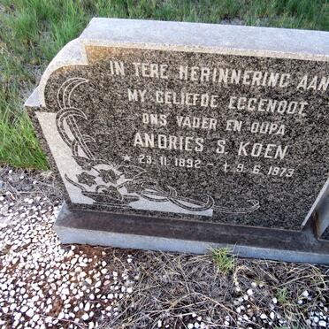 KOEN Andries S. 1892-1973