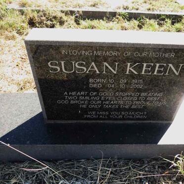 KEEN Susan 1915-2002