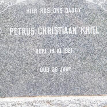 KRIEL Petrus Christiaan -1921