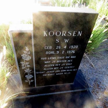 KOORSEN S.W. 1920-1976
