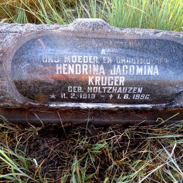 KRUGER Hendrina Jacomina nee HOLTZHAUZEN 1913-1996