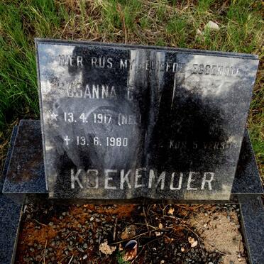 KOEKEMOER Susanna C. nee NEL 1917-1980