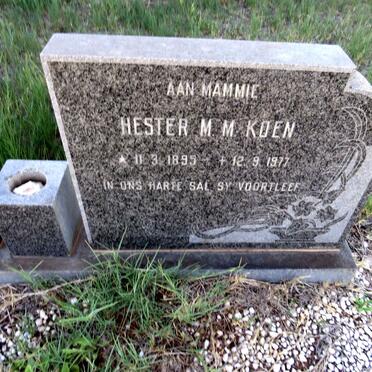KOEN Hester M.M. 1895-1977