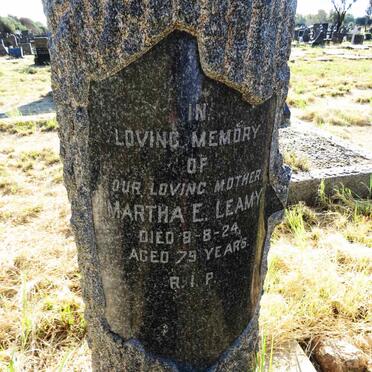 LEAMY Martha E. -1924