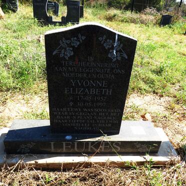 LEUKES Yvonne Elizabeth 1957-1997