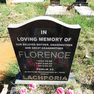 LACHPORIA Florence 1932-2013