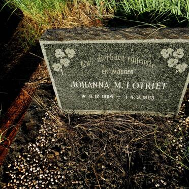 LOTRIET Johanna M. 1904-1963