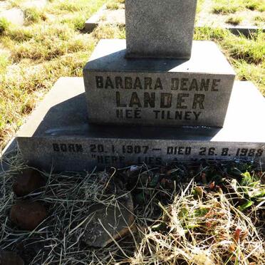 LANDER Barbara Deane nee TILNEY 1907-1988