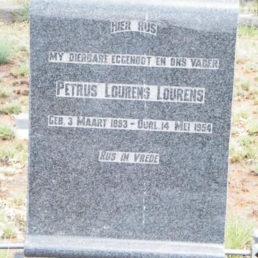 LOURENS Petrus Lourens 1893-1954