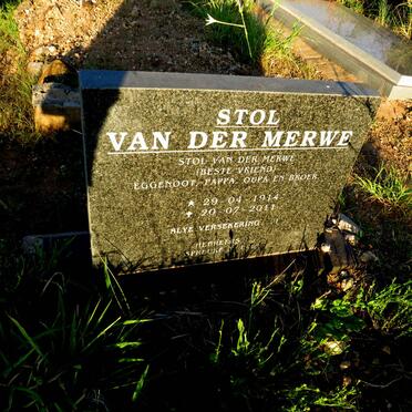 MERWE Stol, van der 1914-2011