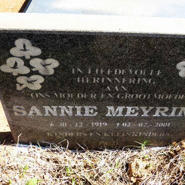 MEYRING Sannie 1919-2001