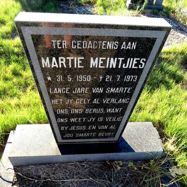 MEINTJIES Martie 1950-1973
