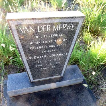 MERWE Lodewikus Johannes, van der 1906-1975