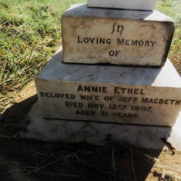 MACBETH Annie Ethel -1907