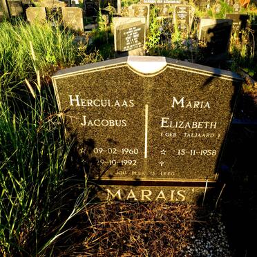 MARAIS Herculaas Jacobus 1960-1992 & Maria Elizabeth TALJAARD 1958-
