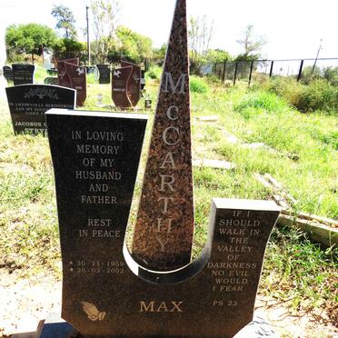 MCCARTHY Max 1959-2002