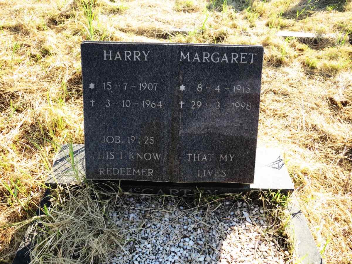 MCCARTHY Harry 1907-1964 & Margaret 1915-1998